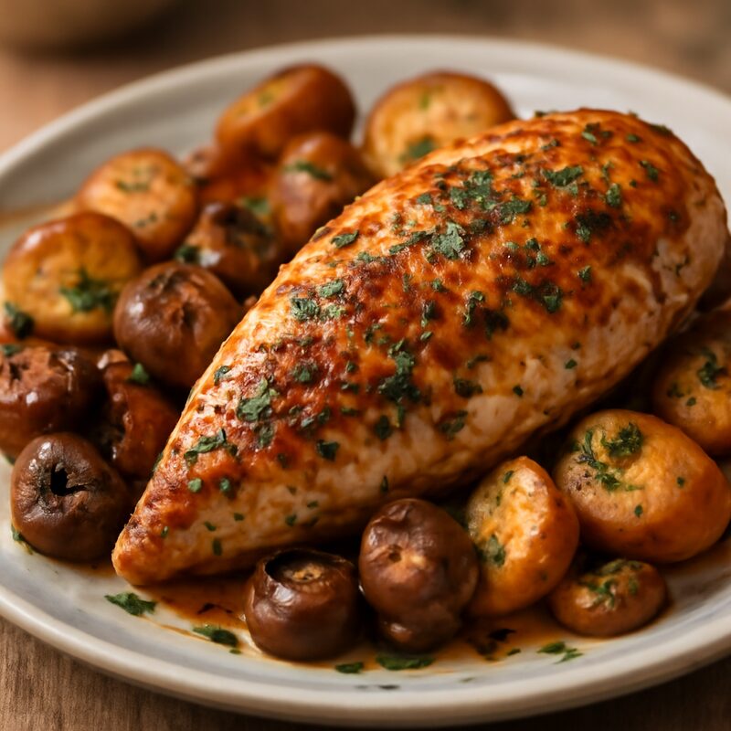 Poulet rôti aux herbes dans l'app SoChef sur Android